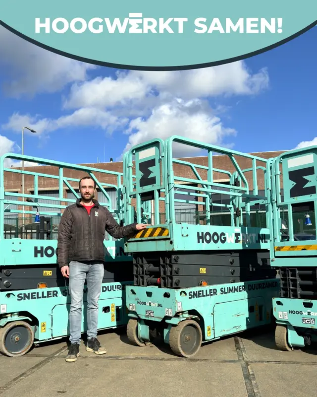 Hoogwerkt Samen!

Bij ons draait het niet alleen om machines, maar ook om meedenken, adviseren en samen tot de slimste oplossing komen. 

Benieuwd wat we voor jou kunnen betekenen? Neem gerust contact met ons op, dan kijken we samen naar de beste aanpak! 

#Hoogwerkt #Verhuurbedrijf #Hoogwerker #Bouw #Installatie #WerkenOpHoogte #MachinesHuren #MaterialenHuren #Spinhoogwerker #Schaarhoogwerker #Kniktelescoophoogwerker #Masthoogwerker
