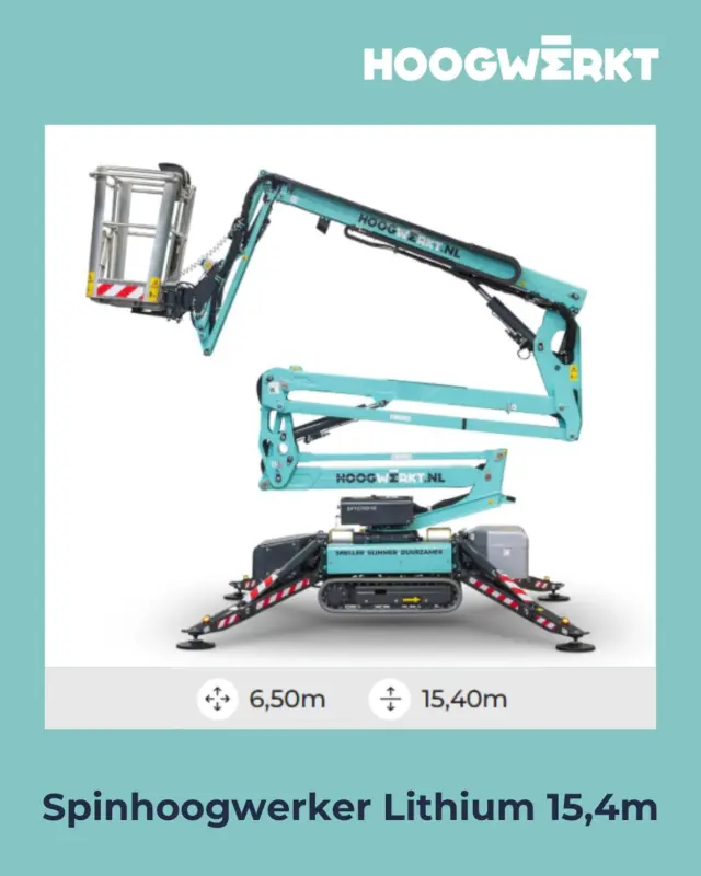 🔝Hoogwerker van de week🔝

Maak kennis met onze lithium aangedreven Hinowa 15m spinhoogwerker!

✅ 15,40m werkhoogte, 6,60m reikwijdte en slechts 0,75m breed.
✅ Krachtige lithium-ion accu: stil, trillingvrij en geheel zonder uitstoot.
✅ Geen overlast voor de omgeving.
✅ Ideaal voor krappe ruimtes, zowel binnen als buiten!

🔗 Meer weten? Klik op de link in onze bio!